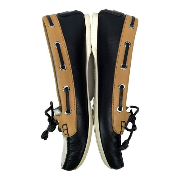 TOD'S Color block Leather Lace & Bow Driving Shoes Topsiders Moccasins Size 36 - Picture 3 of 16